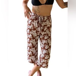 Monstera Print Pants